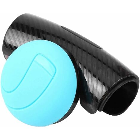 Bola del volante del coche, perilla del volante del mango giratorio universal (azul)