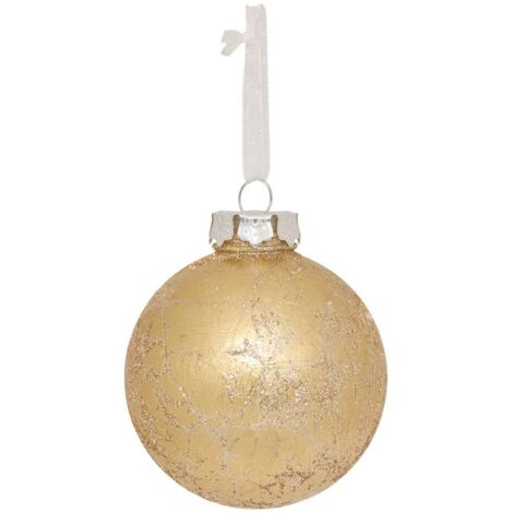 Bola efecto metal D.8cm dorada - Feeric lights & christmas