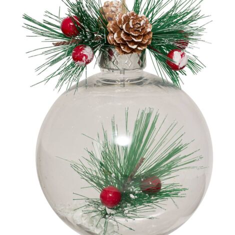 Bola hoja D.10cm blanco surtido - Feeric lights & christmas