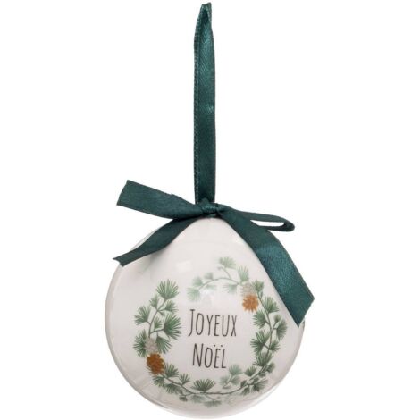 Bola impresa de papel refugio de 7,5 cm - Feeric lights & christmas