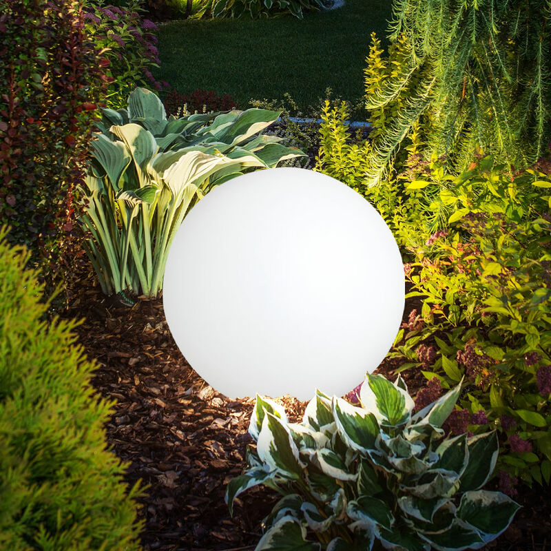 

Bola lámpara exterior jardín terraza enchufe lámpara balcón iluminación tierra escupir blanco