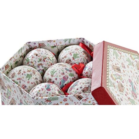 BOLA NAVIDAD SET-7 - 7,5 CM