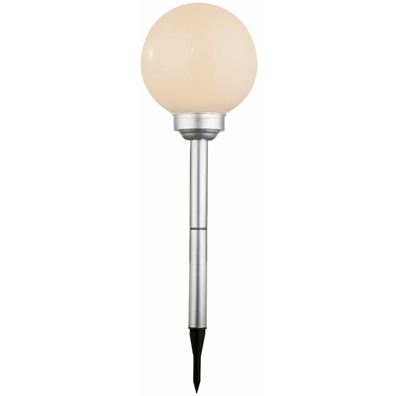 

Bola solar LED lámpara enchufable al aire libre camino de jardín blanco iluminación de cama lámpara de pico de tierra Globo 3376W