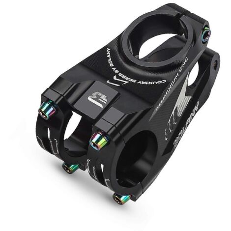 BOLANY Potence VTT 31,828,6mm Aluminium Alliage, Tige de Guidon Court pour Vélo de Montagne, Compatible la Plupart des Vélos