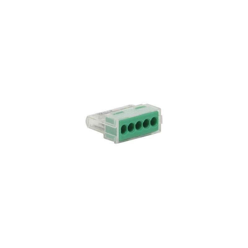 

Bolardo automático de 5 agujeros de 1,5 a 2,5 mm² verde 10 piezas
