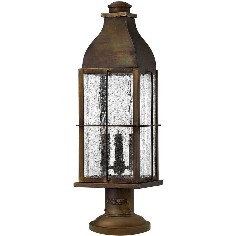 

Elstead Bingham - Lámpara de pie de exterior de 3 luces Sienna IP44, E14