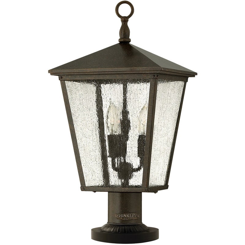 

Elstead Trellis - Pedestal exterior de 3 luces Bronce Regency IP44, E14