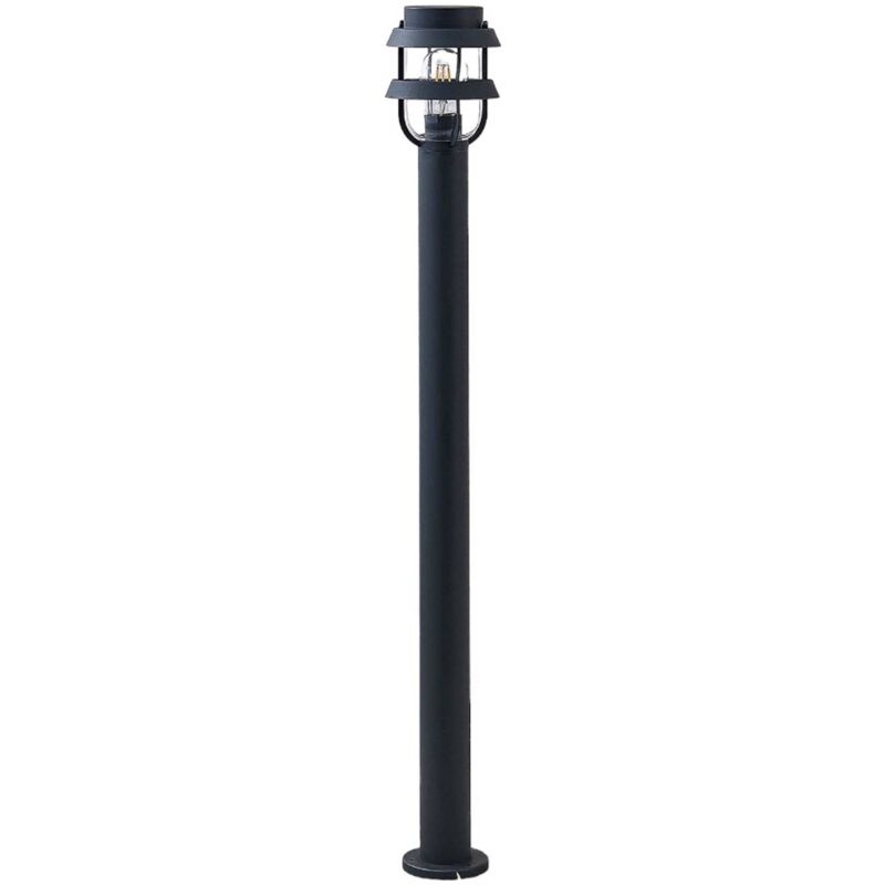 

Lindby - Bolardo luminoso Alvaro en gris oscuro, 100 cm
