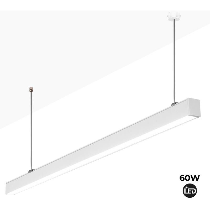 

Luminaria lineal LED colgante 60W 180cm 5100lm | Blanco
