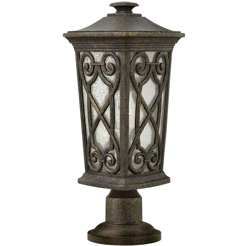 

Enzo - 1 luz de pedestal exterior pequeña ligera Otoño IP44, E27 - Elstead