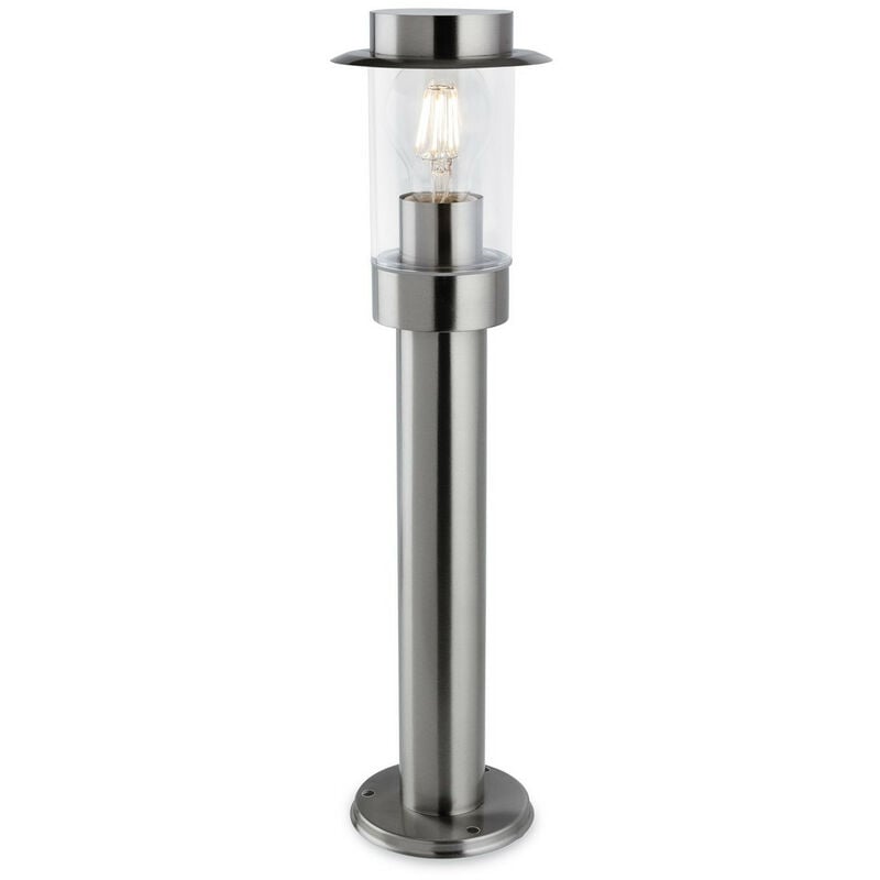 

Bolardos para exteriores Darwin de acero inoxidable IP44, E27 - Firstlight
