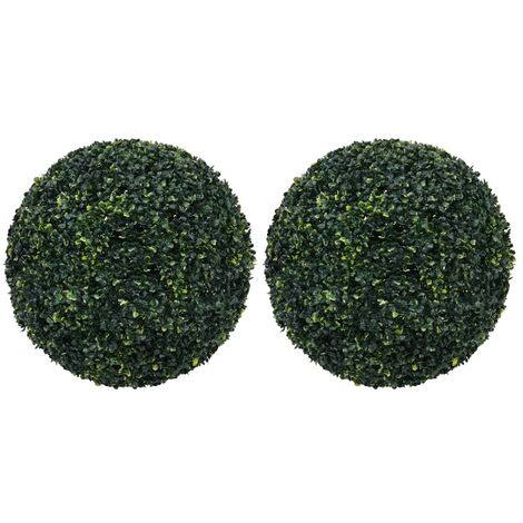 Bolas de boj artificial 2 unidades 52 cm vidaXL