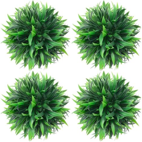 Bolas de boj artificial 4 unidades 15 cm