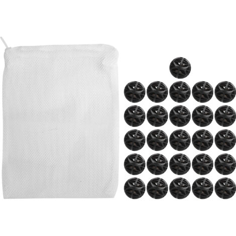 Bolas de filtro biológico para acuarios – 26 unidades de plástico y cerámica, 500 ml
