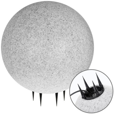 Bolas de Luz con Clavo BONINA IP65 1xE27 Al.57xD.50cm Granito