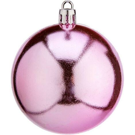 Bolas de Navidad Ø 7 cm 12 Unidades Rosa Plástico