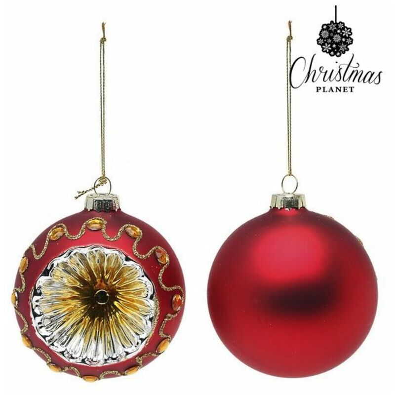 

BHD - Bolas de Navidad 8 cm (2 uds) Cristal Rojo