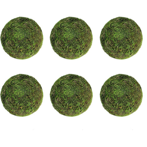 Bolas decorativas de espuma para el hogar, 12 o 6 bolas de espuma natural Eternal para decoración de mesas, bodas y eventos (6/8/9/10 cm, verde)