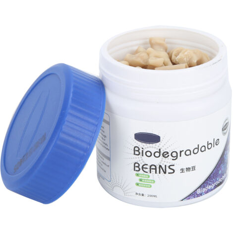 Bolas filtrantes biodegradables con forma de hueso para acuarios de agua salada – 200 ml, polímero de alto rendimiento