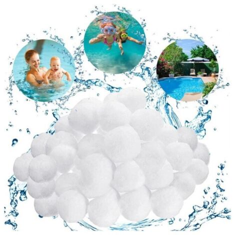 Bolas filtrantes, bola filtrante reutilizable para piscina de 800 g, sustituye a la arena filtrante de piscina, apta para sistemas de filtrado de piscina