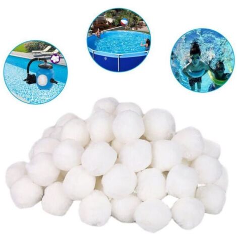Bolas filtrantes, bolas filtrantes para piscinas de 200 g, adecuadas para varios sistemas de filtrado, filtros de arena