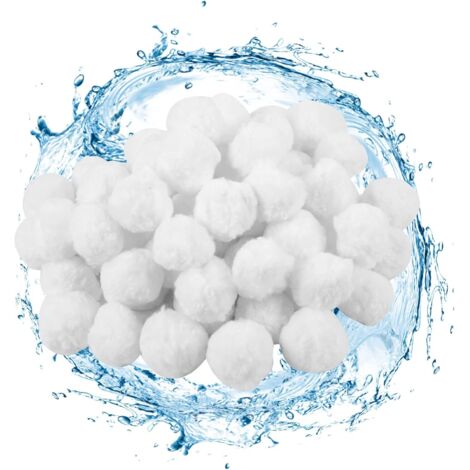 Bolas filtrantes de 500 g, aptas para diversos sistemas de filtración de piscinas.
