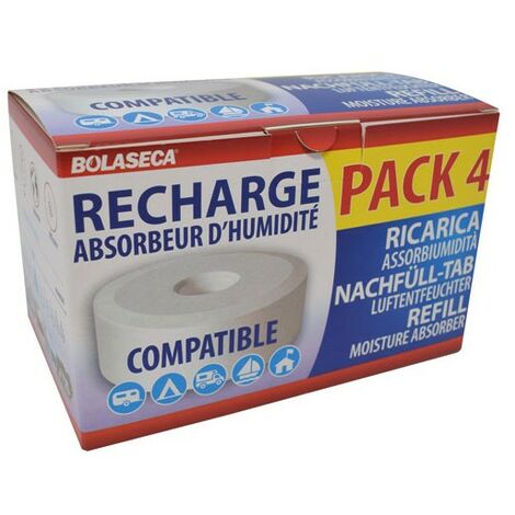 Pack de 3 lots de 2 recharges pour absorbeur d'humidité Airmax by