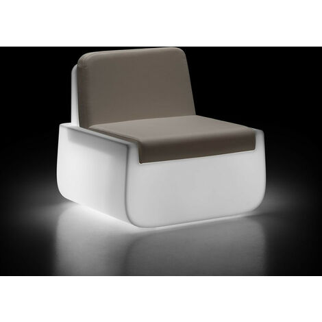 Bold A. Luminosa Luce fredda - No - Sunbrella grigio - Per uso internosedia seduta poltrona da esterno interno originale Plust giardino bar ristorante hotel luminoso luce