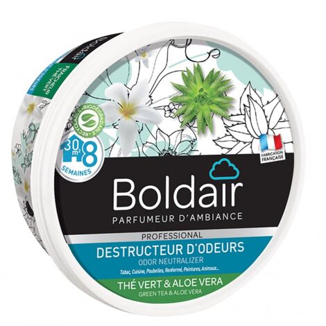 BOLDAIR - Boldair gel destructeur d'odeurs 300g thé vert