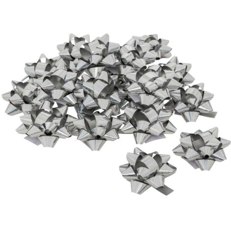 Bolduc Stern Hologramm x 20 15 Stück - Silber klein