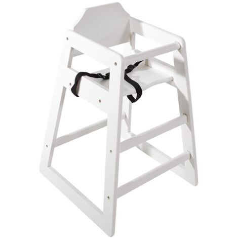 Bolero dl833 Seggiolone in legno, bianco anticato