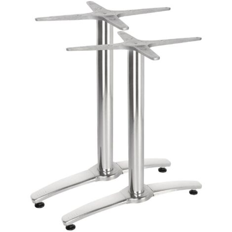 Bolero gh985 doppia gamba base da tavolo, in alluminio