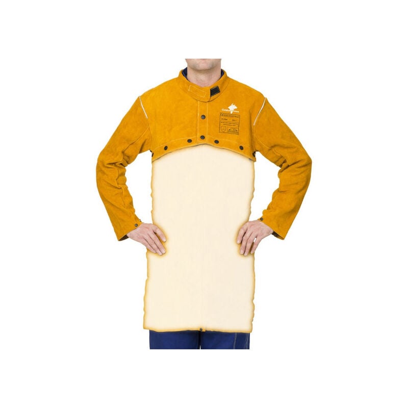 

Bolero para soldadura con dorso abierto WELDAS Golden Brown | XL