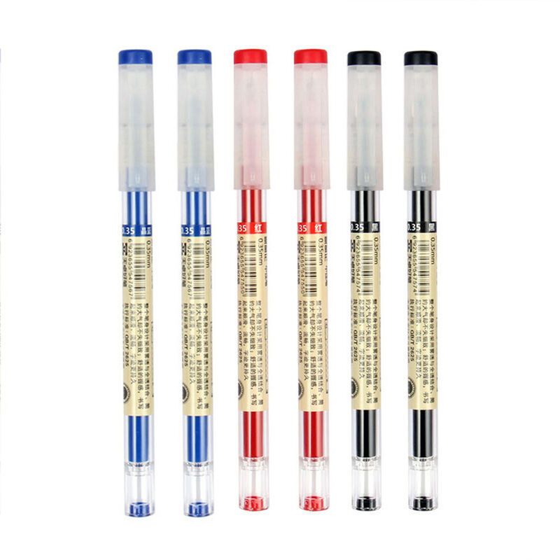 

Bolígrafo de gel de 0,35 mm Plomo Negro / Azul / Rojo Tinta Bolígrafos de escritura Bolígrafos de tinta de gel Agarre comodo para oficina Escuela de