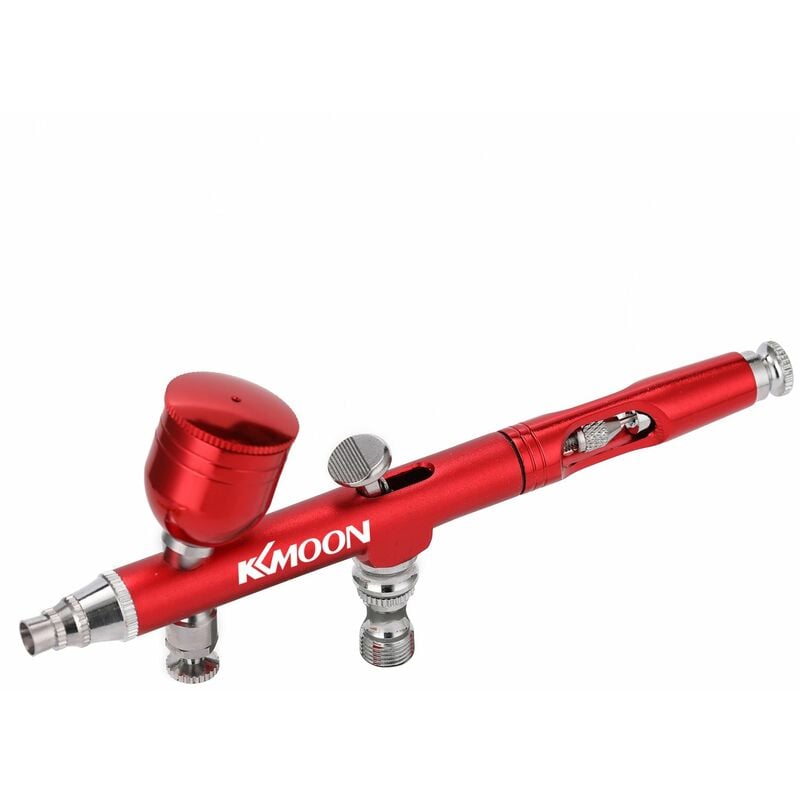 

Boligrafo portatil de bomba de pulverizacion de tamano pequeno KKMOON, conjunto de compresor de aire,rojo