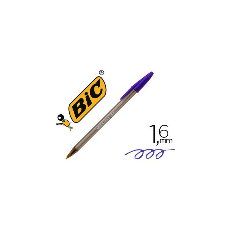 

Genérica - Bic bolgrafo cristal fun prpura caja -20u-