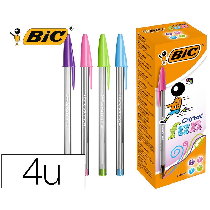 

Bic bolgrafo cristal fun fashion colores caja -20u-