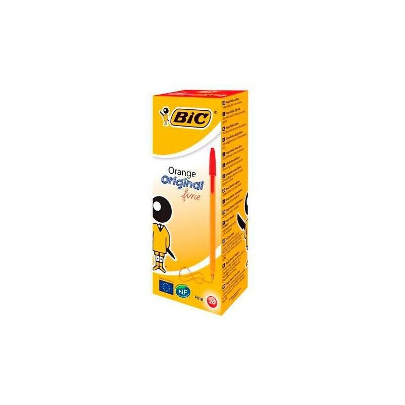 

Bic naranja bolgrafo original fine rojo caja -20u-