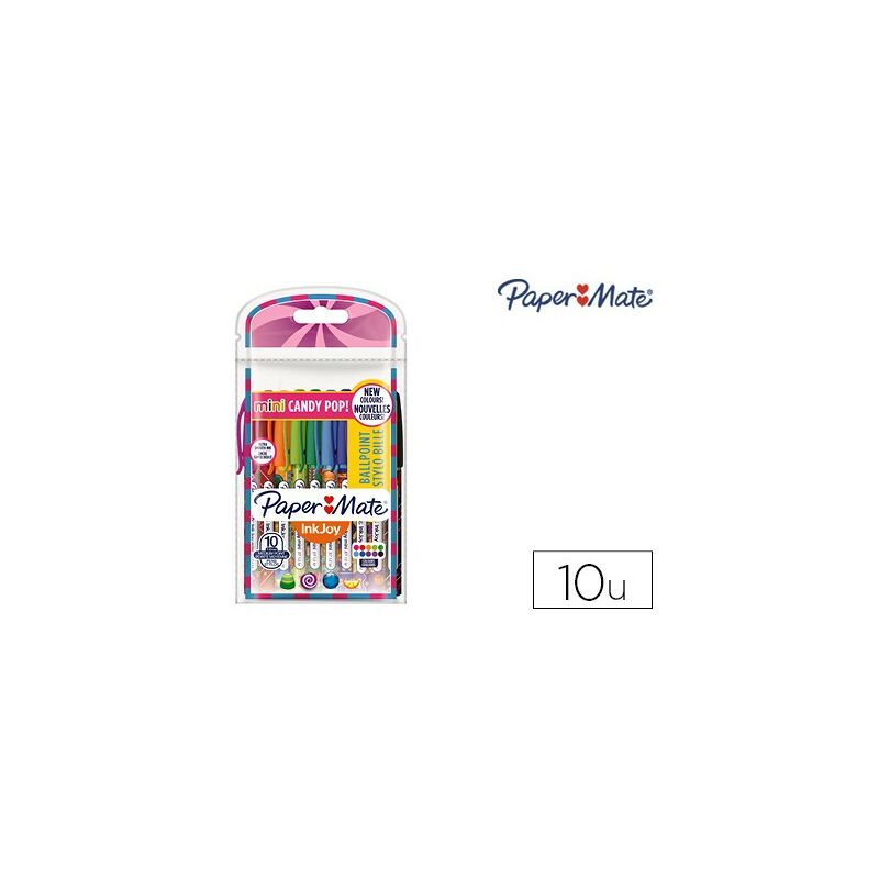 

Genérica - Paper mate inkjoy candy pop boligrafo triangular surtida blister-10u-
