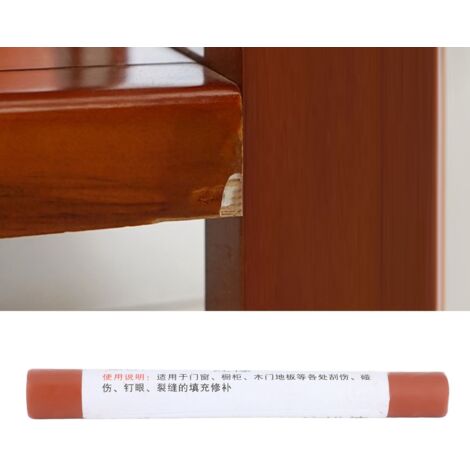 Bolígrafo reparador de madera – paquete de 2 – Cera de roble rojo de primera calidad – 11 x 1,3 cm para arañazos e imperfecciones – no tóxico