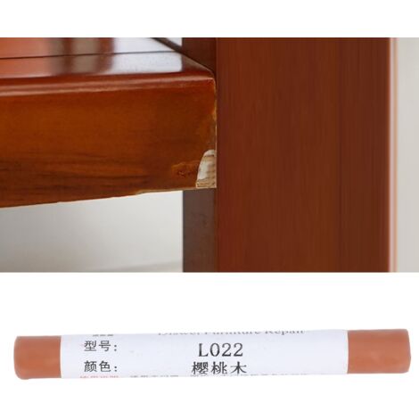 Bolígrafo reparador para muebles de parquet y madera compuesta, con un juego de 2 lápices de cera resistentes a las manchas en color nogal para eliminar arañazos e irregularidades.