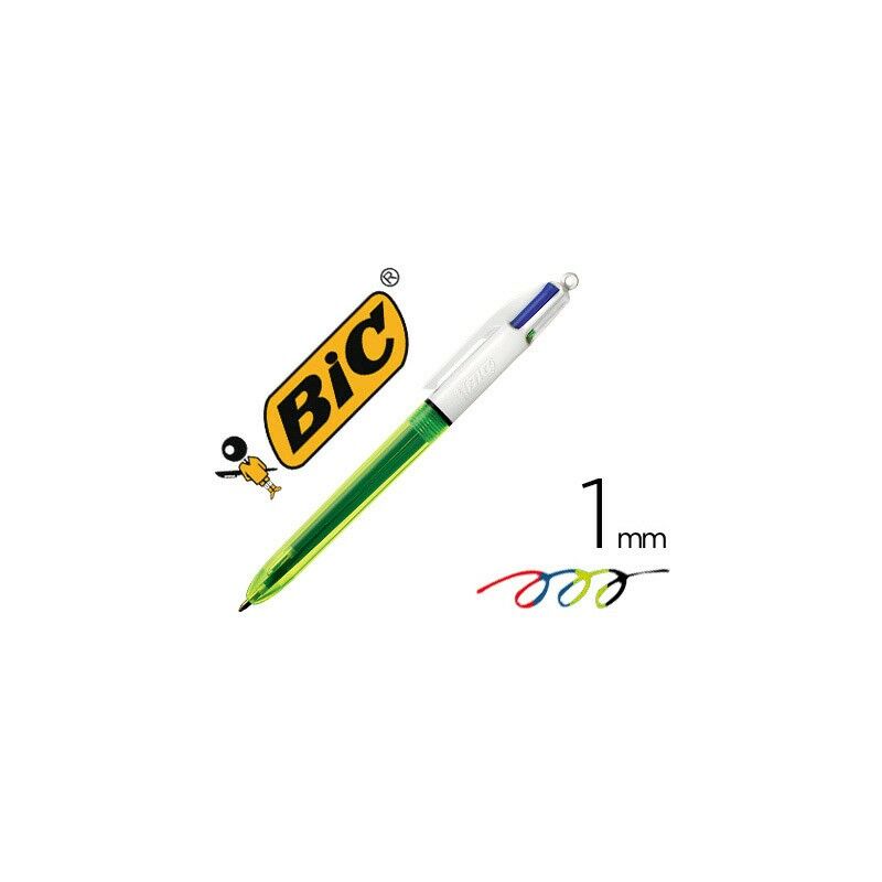 

Bic bolgrafo fluo de 4 colores caja -12u-