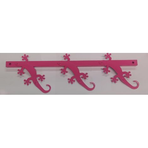 BOLIS ITALIA - APPENDIABITI GEKO DA 3POSTI - IN METALLO VERNICIATO FUCSIA