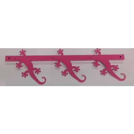 BOLIS ITALIA - APPENDIABITI GEKO DA 3POSTI - IN METALLO VERNICIATO FUCSIA 