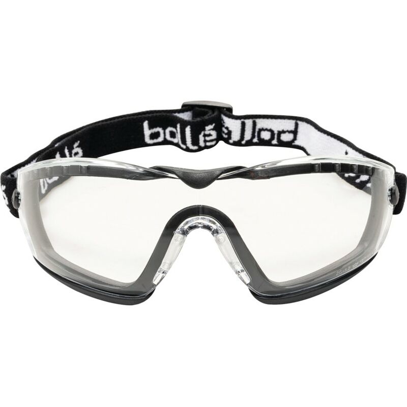 Bolle Cobra COBFSPSI Anti-Fog/Scratch-Resistant Clear Lens Safety Goggles