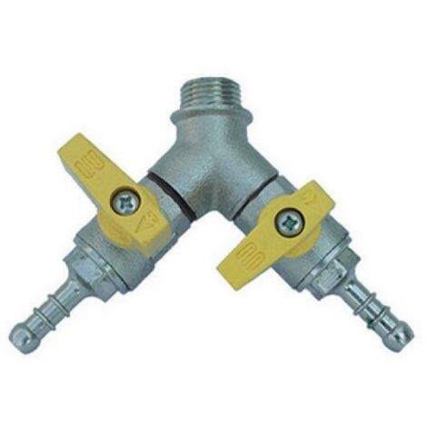 BOLLA MASCHIO CON VALVOLA A SFERA PORTAGOMMA 1/2 x 0,9 Gpl