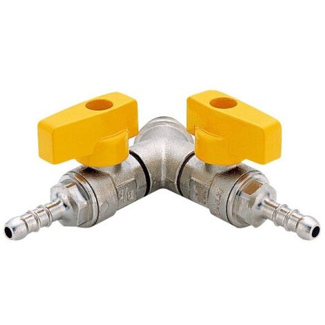 Bolla maschio con valvola a sfera portagomma 1/2 x 0,9 gpl dn 15