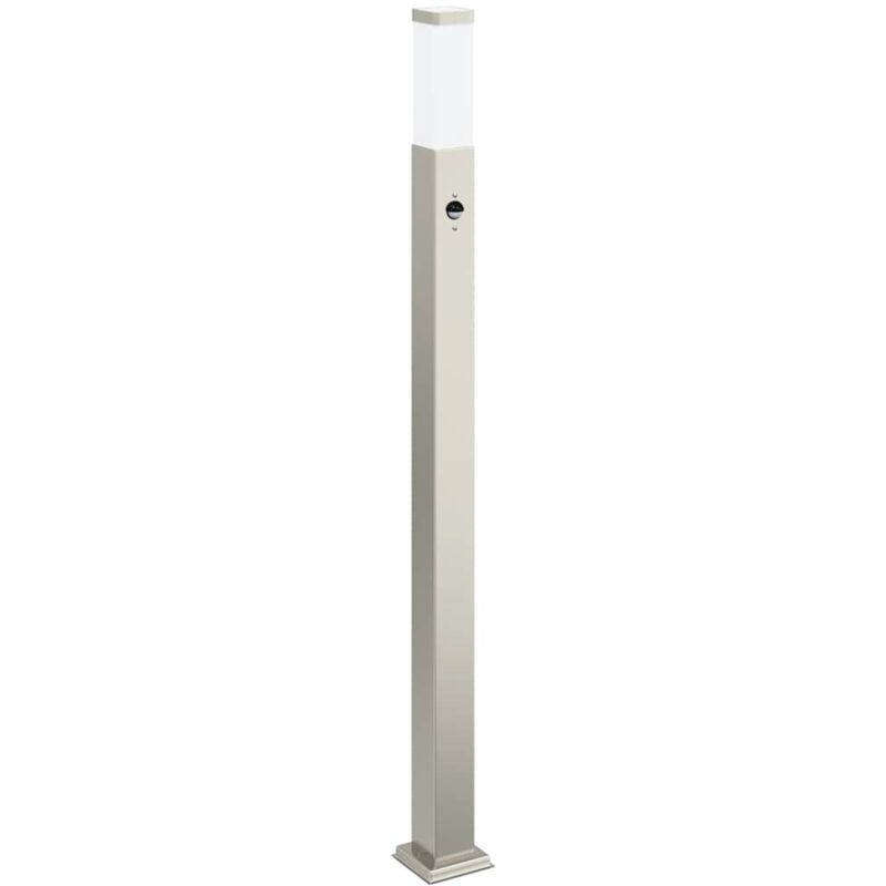 Bollard Light with Sensor 110 cm Stainless Steel IP44 vidaXL