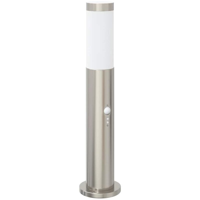 Bollard Light with Sensor 50 cm Stainless Steel IP44 vidaXL