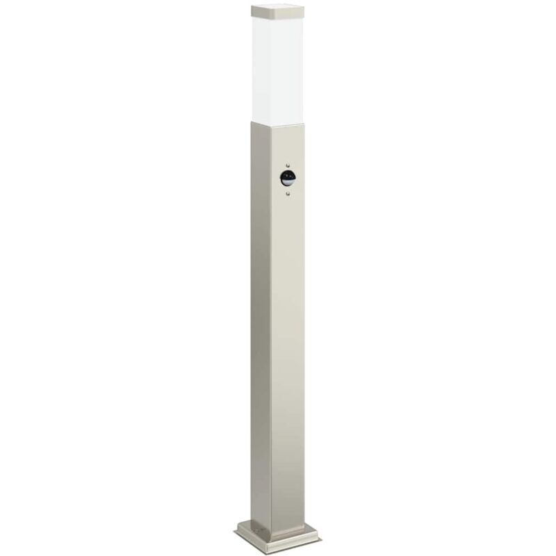 Bollard Light with Sensor 80 cm Stainless Steel IP44 vidaXL
